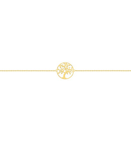 Bracelet plaqué or, motif arbre de vie by Stauffer