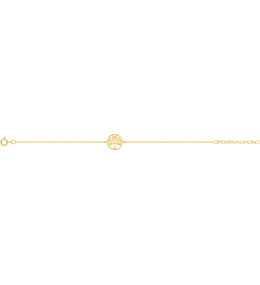 Le Bracelet plaqué or, motif arbre de vie by Stauffer