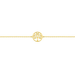 Bracelet plaqué or, motif arbre de vie by Stauffer