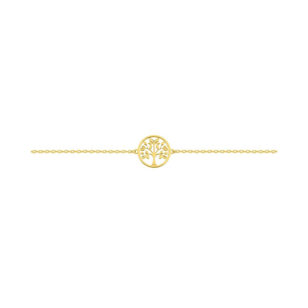 Bracelet plaqué or, motif arbre de vie by Stauffer
