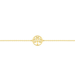 Bracelet plaqué or, motif arbre de vie by Stauffer