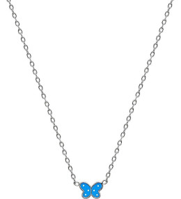 Collier argent 925/1000, motif papillon by Stauffer