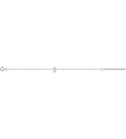 Le Bracelet argent 925/1000, motif licorne by Stauffer