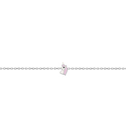 Bracelet argent 925/1000, motif licorne by Stauffer