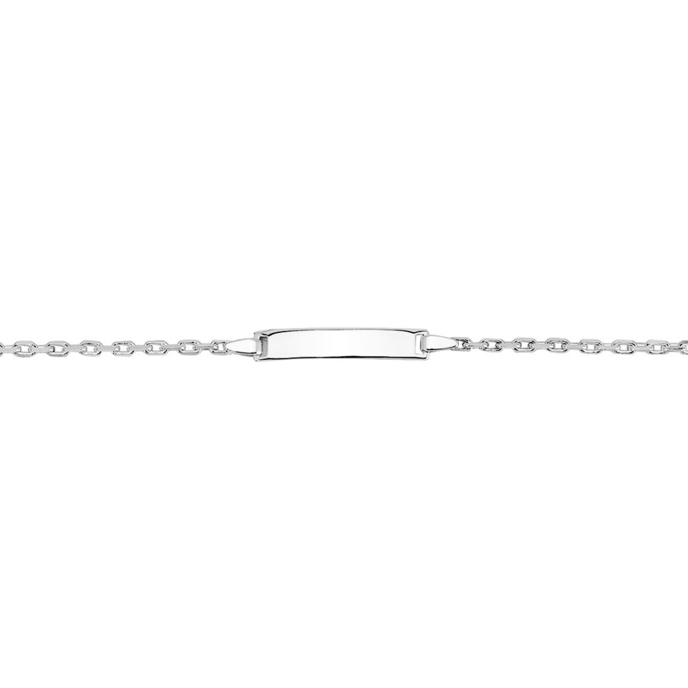 Gourmette bébé argent 925/1000, mailles forçat by Stauffer