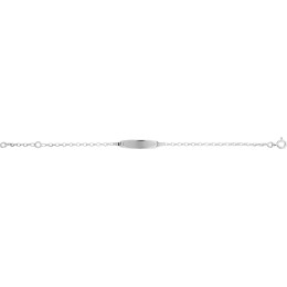 La Gourmette bébé argent 925/1000, mailles forçat by Stauffer