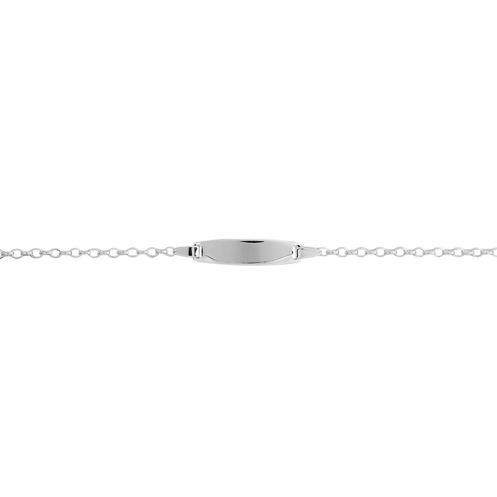 Gourmette bébé argent 925/1000, mailles forçat by Stauffer