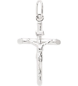 Pendentif croix avec Christ argent 925/1000 by Stauffer