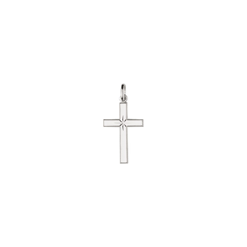 Pendentif croix ciselée argent 925/1000 by Stauffer