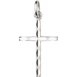 Pendentif croix ciselée argent 925/1000 by Stauffer