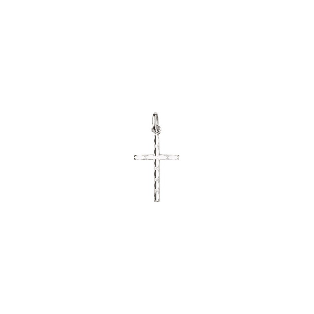 Pendentif croix ciselée argent 925/1000 by Stauffer