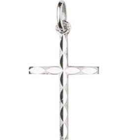 Pendentif croix ciselée argent 925/1000 by Stauffer