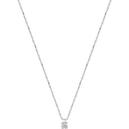 Collier or gris 375/1000, diamant pastillé de 0,02 carat taille brillant by Stauffer