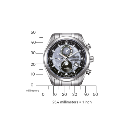 La Montre Homme Citizen TSUKI-YOMI, radio controlée, Super-Titane Eco-drive, BY1010-81H