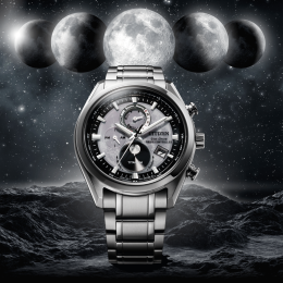 La Montre Homme Citizen TSUKI-YOMI, radio controlée, Super-Titane Eco-drive, BY1010-81H