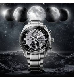 La Montre Homme Citizen TSUKI-YOMI, radio controlée, Super-Titane Eco-drive, BY1010-81H