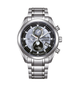 La Montre Homme Citizen TSUKI-YOMI, radio controlée, Super-Titane Eco-drive, BY1010-81H