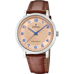 La Montre homme FESTINA, Solar energy, acier et cuir, 20660/2