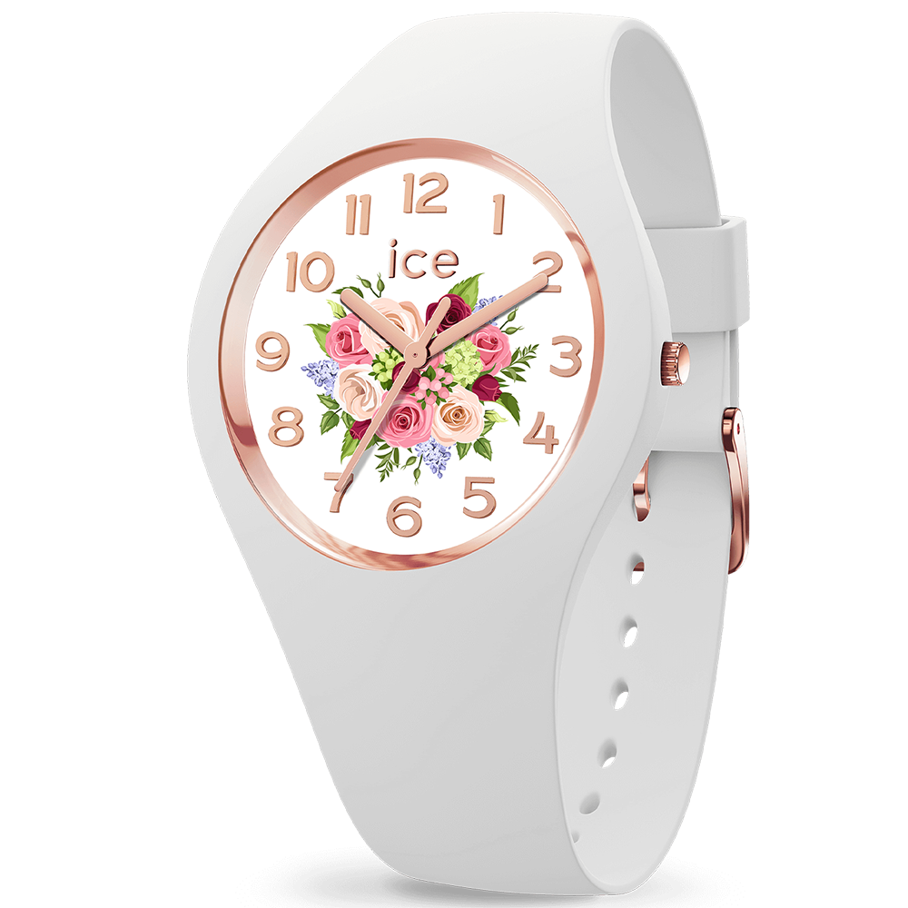 Montre ICE WATCH ICE flower, White bouquet, MEDIUM 40 MM 021742