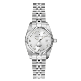 La Montre femme Jacques du Manoir, Inspiration 26mm, 3 aiguilles et date, acier, NRO.02