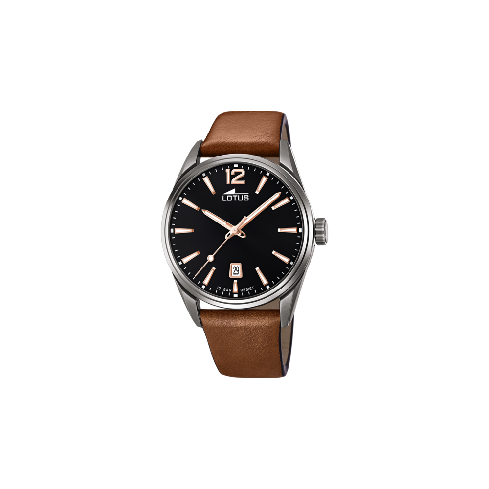 LES MONTRES LOTUS - Montre homme LOTUS, CHRONO bracelet cuir, 18685/2 LES MONTRES LOTUS - Montre homme LOTUS, CHRONO bracelet cuir, 18685/2