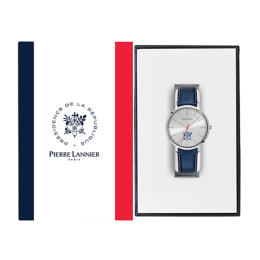 La Montre Homme Pierre Lannier ELYSEE, 3 aiguilles, cuir 454D126