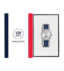 La Montre Homme Pierre Lannier ELYSEE, 3 aiguilles, cuir 454D126