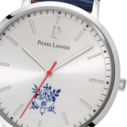 La Montre Homme Pierre Lannier ELYSEE, 3 aiguilles, cuir 454D126