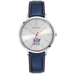Montre Homme Pierre Lannier ELYSEE, 3 aiguilles, acier et cuir 454D126
