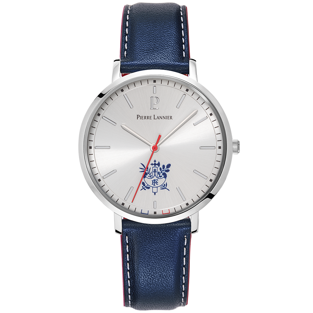 Montre Homme Pierre Lannier ELYSEE, 3 aiguilles, acier et cuir 454D126