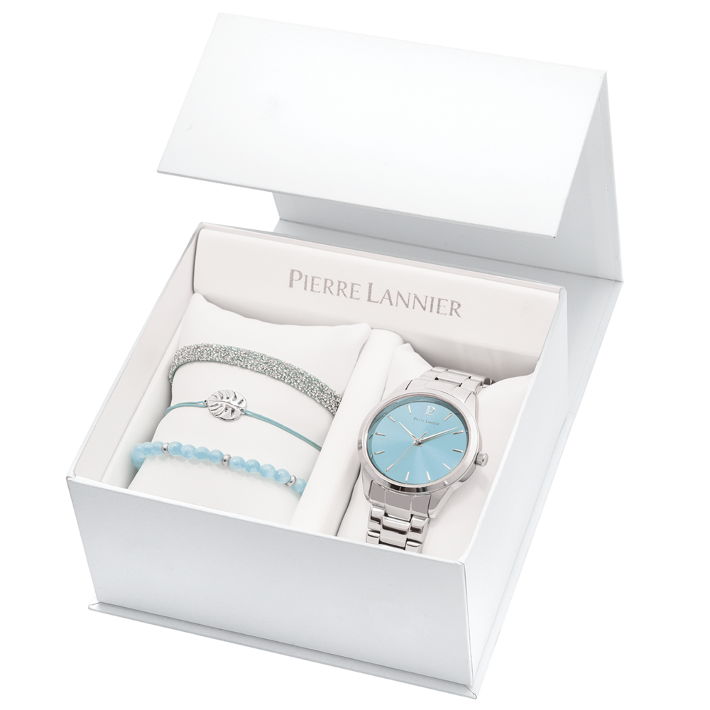 Le Coffret Montre Femme Pierre Lannier, ROXANE, Les interchangeables, acier 376F661