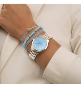 Le Coffret Montre Femme Pierre Lannier, ROXANE, Les interchangeables, acier 376F661