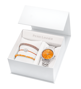 Le Coffret Montre Femme Pierre Lannier, ROXANE, Les interchangeables, acier 376F651
