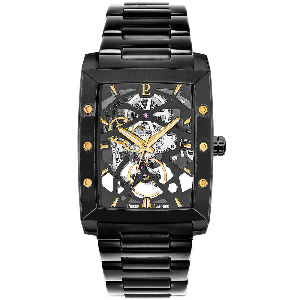 La Montre Homme Pierre Lannier HECTOR, automatique, acier 340A439