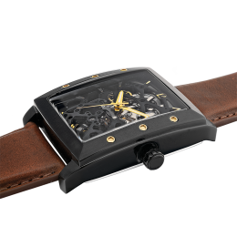 La Montre Homme Pierre Lannier HECTOR, automatique, cuir 339A434