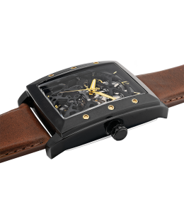 La Montre Homme Pierre Lannier HECTOR, automatique, cuir 339A434