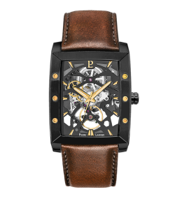 La Montre Homme Pierre Lannier HECTOR, automatique, cuir 339A434