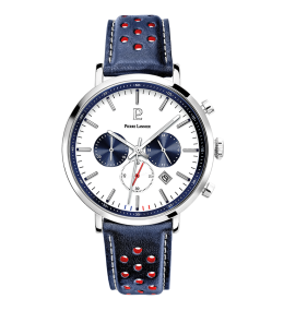 La Montre Homme Pierre Lannier BARON, chrongraphe, cuir 219G106