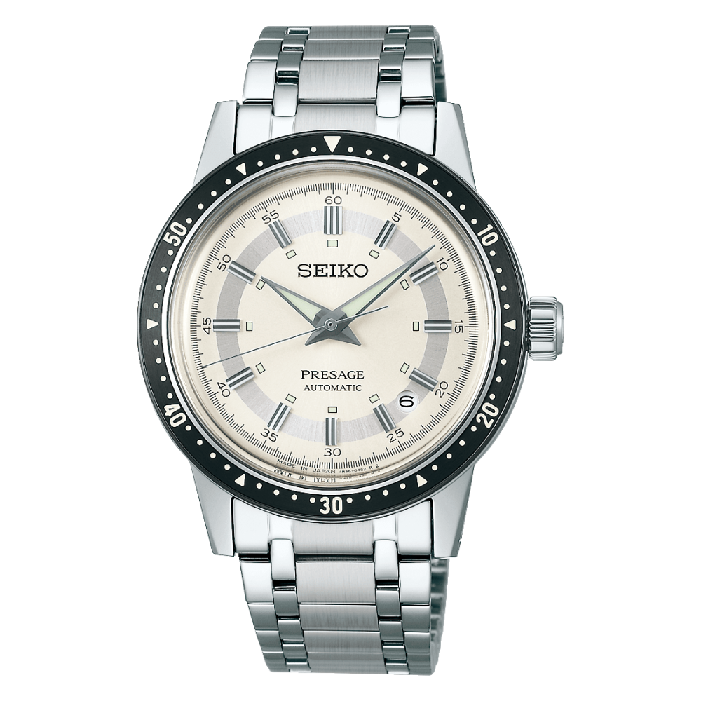 La Montre Homme SEIKO PRESAGE, édition limitée, Automatique 3 aiguilles et date, SRPK61J1