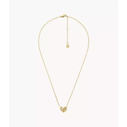 Le Collier Femme FOSSIL, pendentif cœur Sadie All My Love en acier inoxydable, doré, JF04856710