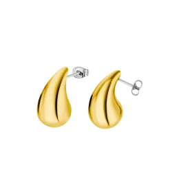 Les Boucles d'oreilles Femme, Lotus Style, Urban woman, Acier doré jaune, LS2427-4/2