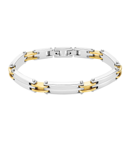Le Bracelet homme, Lotus Style, Men In Black, Acier Bicolore, LS2259-2/1