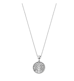 Le Collier femme, Motif Arbre de vie, Lotus Style, Acier, LS2225-1/1