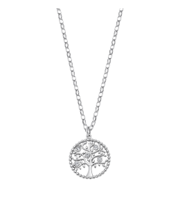 Le Collier femme, Motif Arbre de vie, Lotus Style, Acier et Cristaux, LS2194-1/1