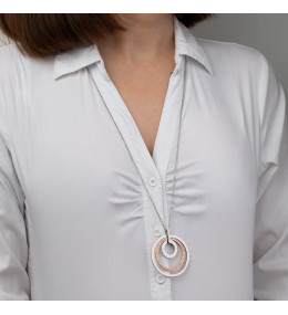 COLLIER LOTUS STYLE, URBAN WOMAN ACIER, FEMME LS2090-1/2