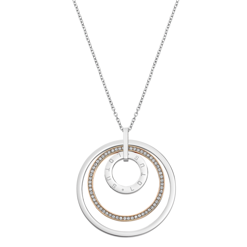 COLLIER LOTUS STYLE, URBAN WOMAN ACIER, FEMME LS2090-1/2