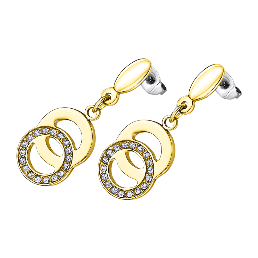 Boucles d'oreilles femme, LOTUS STYLE en acier LS1913-4/3