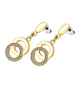 Boucles d'oreilles femme, LOTUS STYLE en acier LS1913-4/3