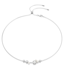 Le Collier Swarovski Constella, Crystal Pearl, Tailles rondes, Blanc, Métal rhodié, 5705626