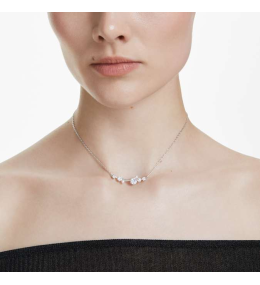 Le Collier Swarovski Constella, Crystal Pearl, Tailles rondes, Blanc, Métal rhodié, 5705626